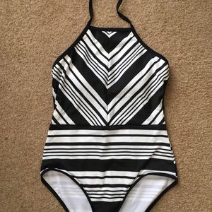 Striped One-Piece Swimsuit